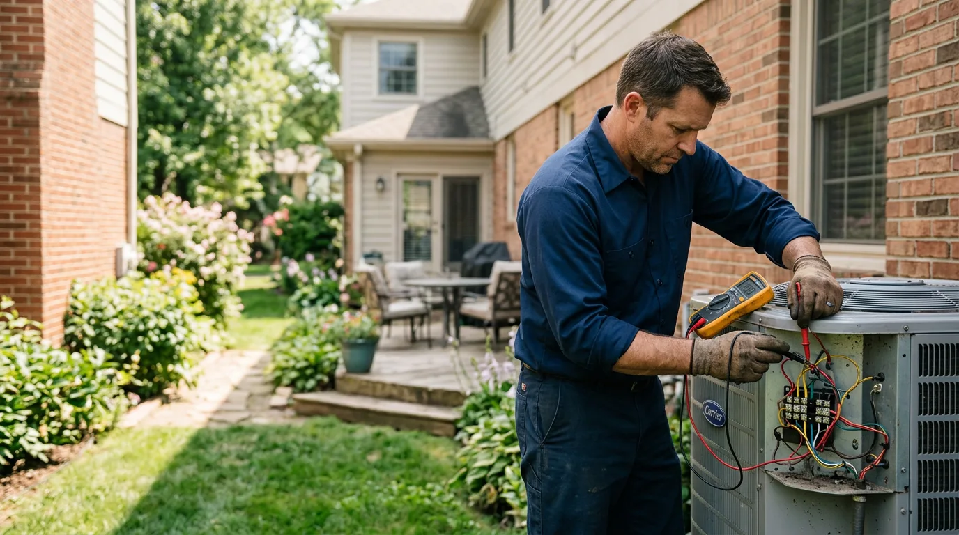 HVAC technician working near Benson, MN